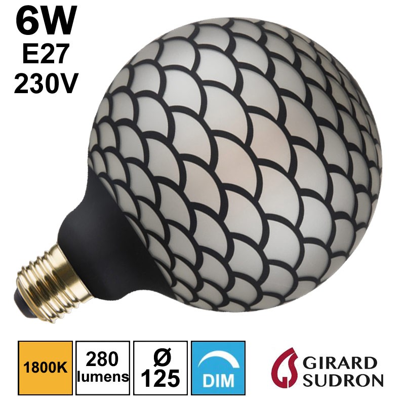 GIRARD SUDRON 719046 - Ampoule Globe Ecaille 6W E27 230V