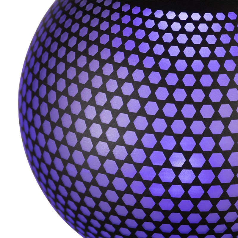 motif hexagones - Ampoule globe hexagones