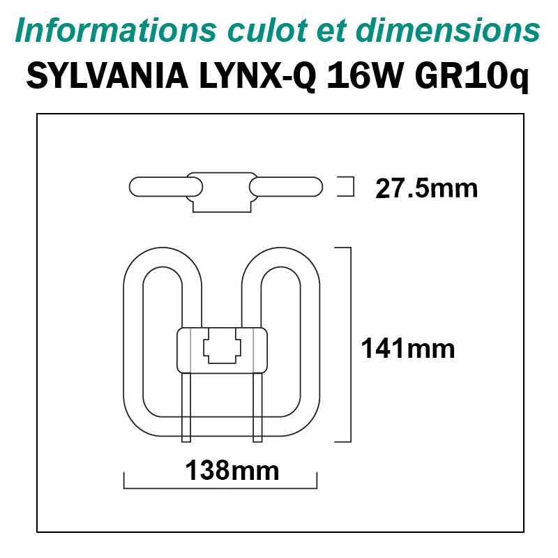 SYLVANIA 16W Lynx-QE GR10q