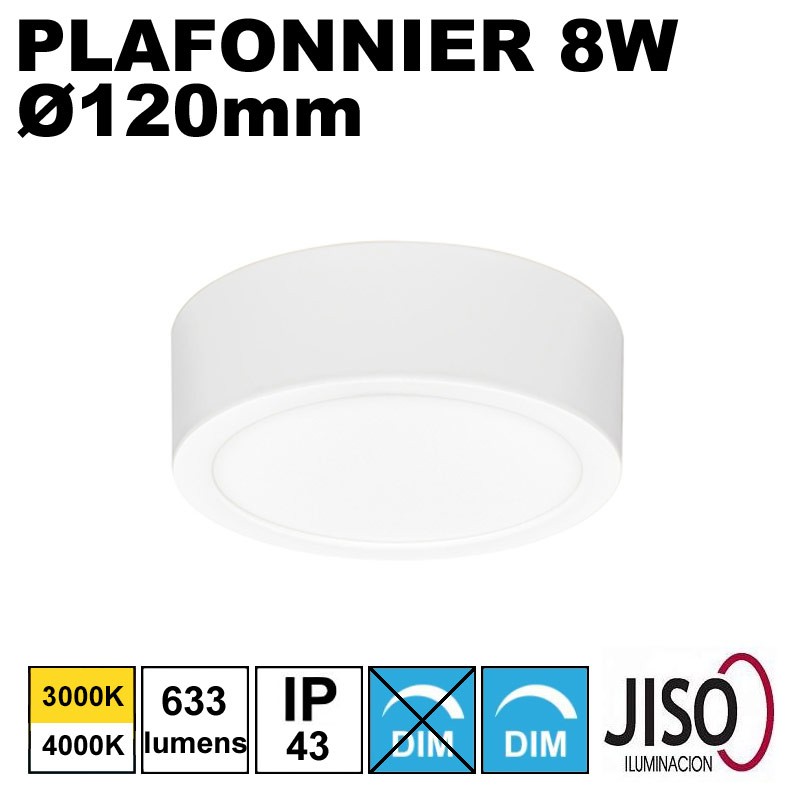 JISO 26308 - Plafonnier rond 8W