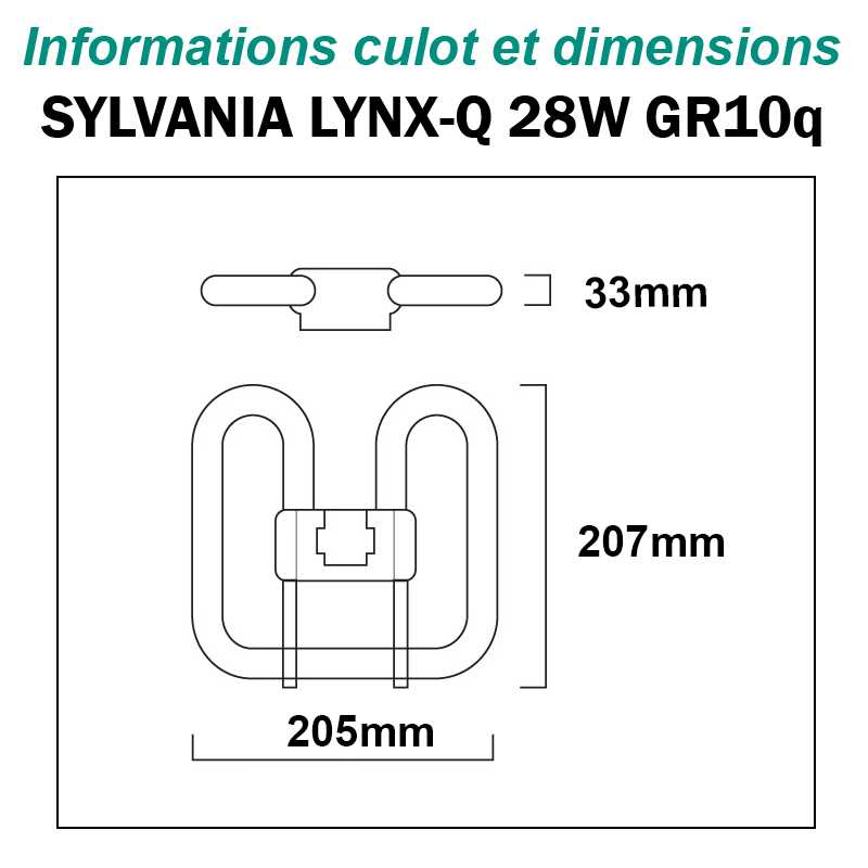 SYLVANIA 28W Lynx-QE GR10q