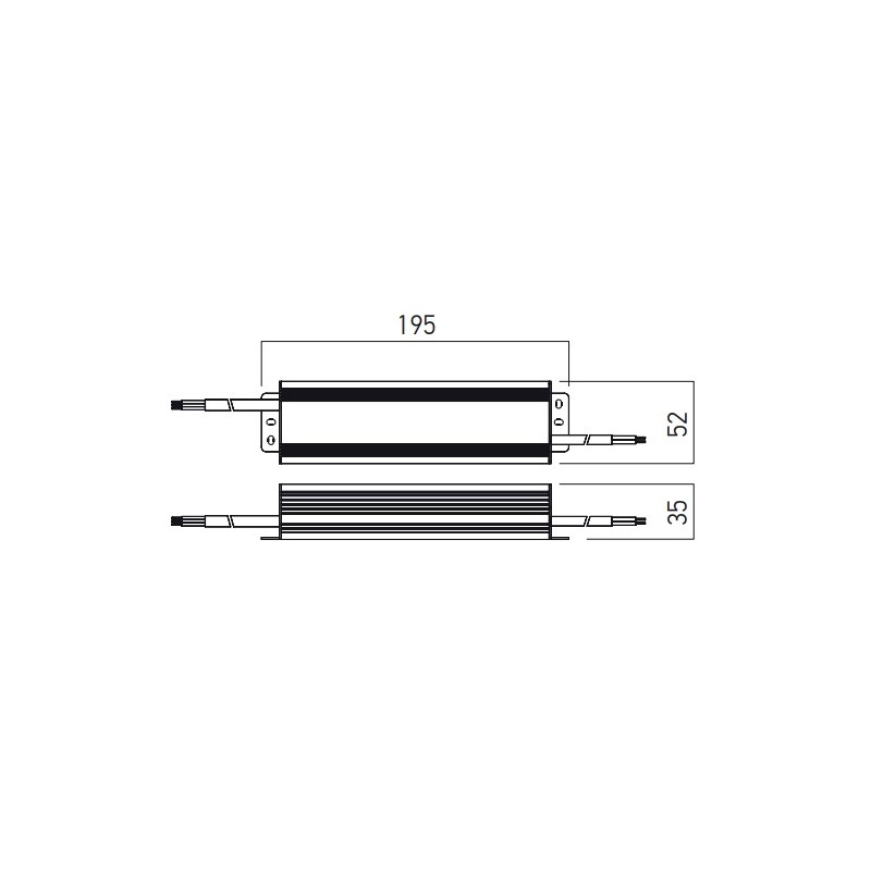 Driver 12 ou 24Vdc puissance 60W - IP67