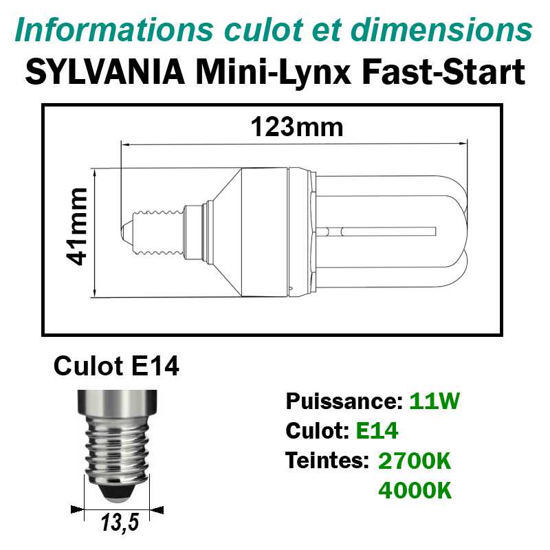 SYLVANIA 11W FAST-START E14