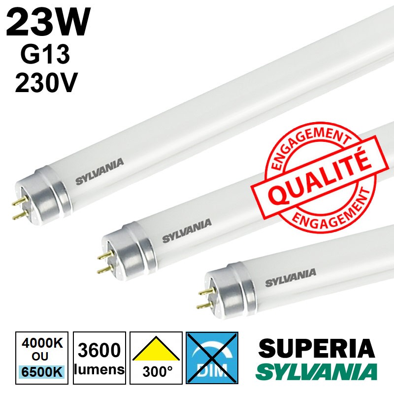 SYLVANIA SUPERIA 24W G13 230V - Tube LED 1.50m