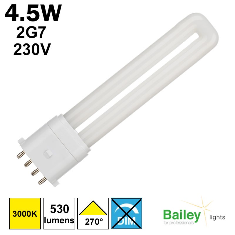 Ampoule LED 2G7, puissance 4,5W - BAILEY 146109