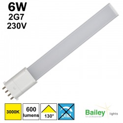 Tube LED 2G7 qui remplace fluocompacte 11W 830