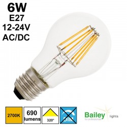 Ampoule LED tension 12V ou 24V culot E27