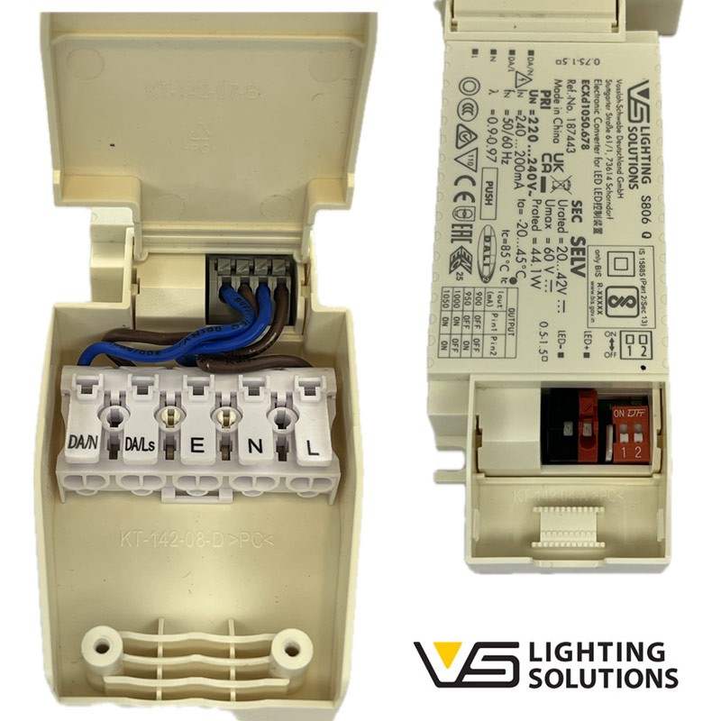 Connecteur avec serre câble pour alimentation VOSSLOH 187443