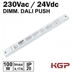 Transformateur dimmable DALI PUSH 24Vdc 100W - KGP