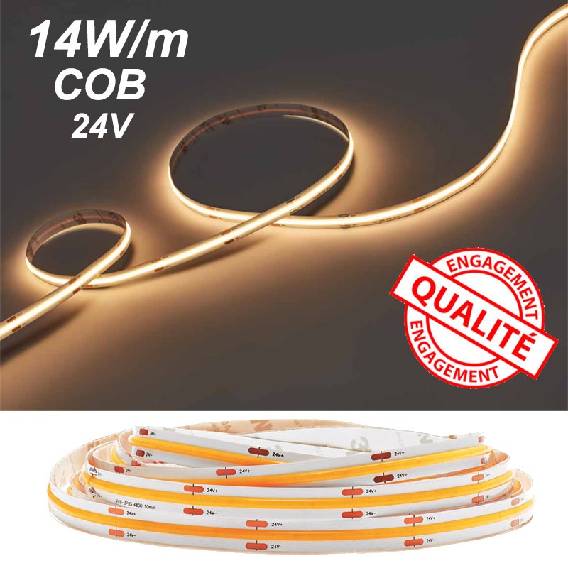 Bandes LED COB 14W JISO 80014 - Ligne de lumière continue