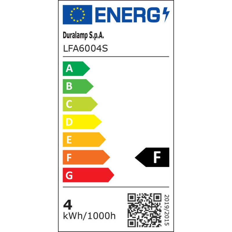 Classe énergétique ampoule DURALAMP LFA6004S