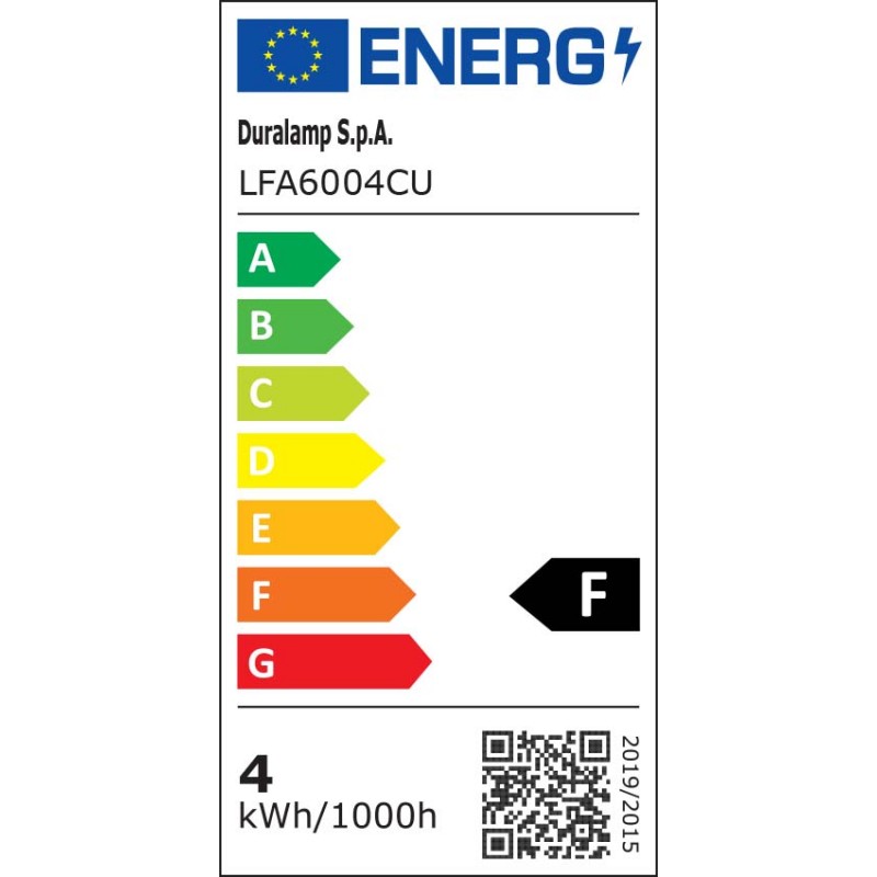 Classe énergétique ampoule DURALAMP LFA6004CU