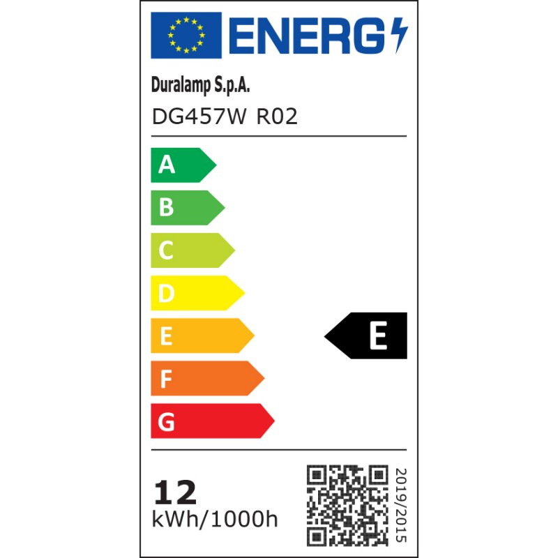 Classe énergétique ampoule DURALAMP DG457W