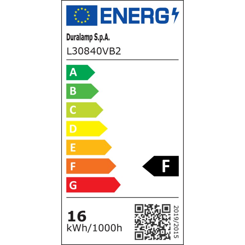 Classe énergétique ampoule DURALAMP L30840VB
