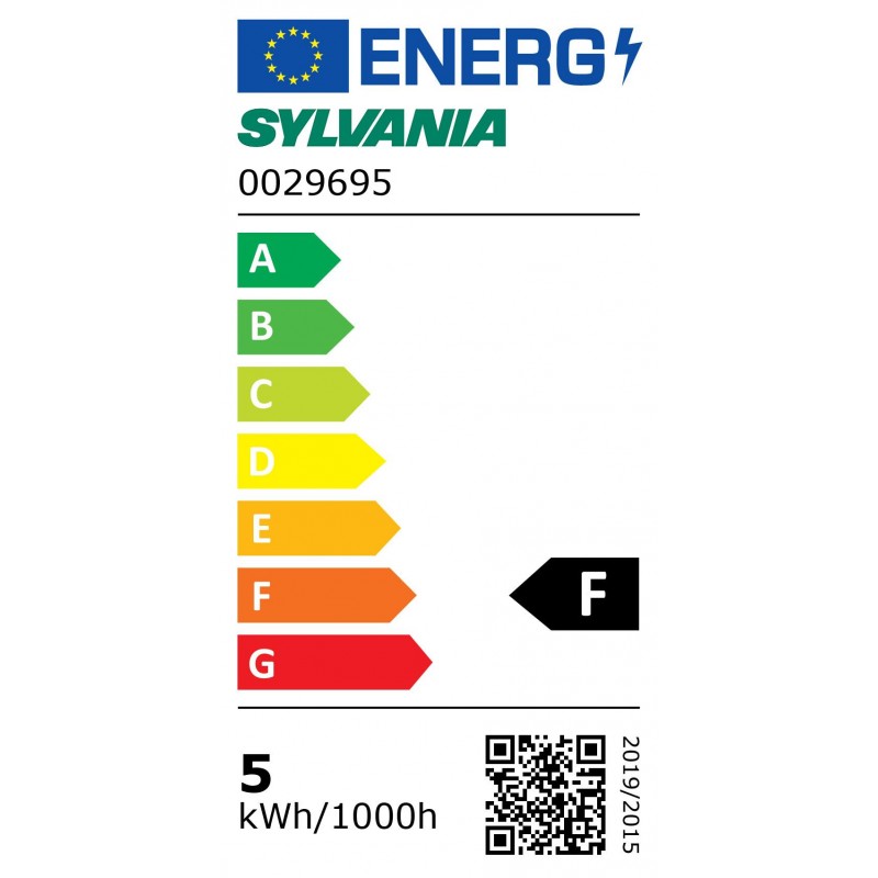 Classe énergétique ampoule SYLVANIA 0029695