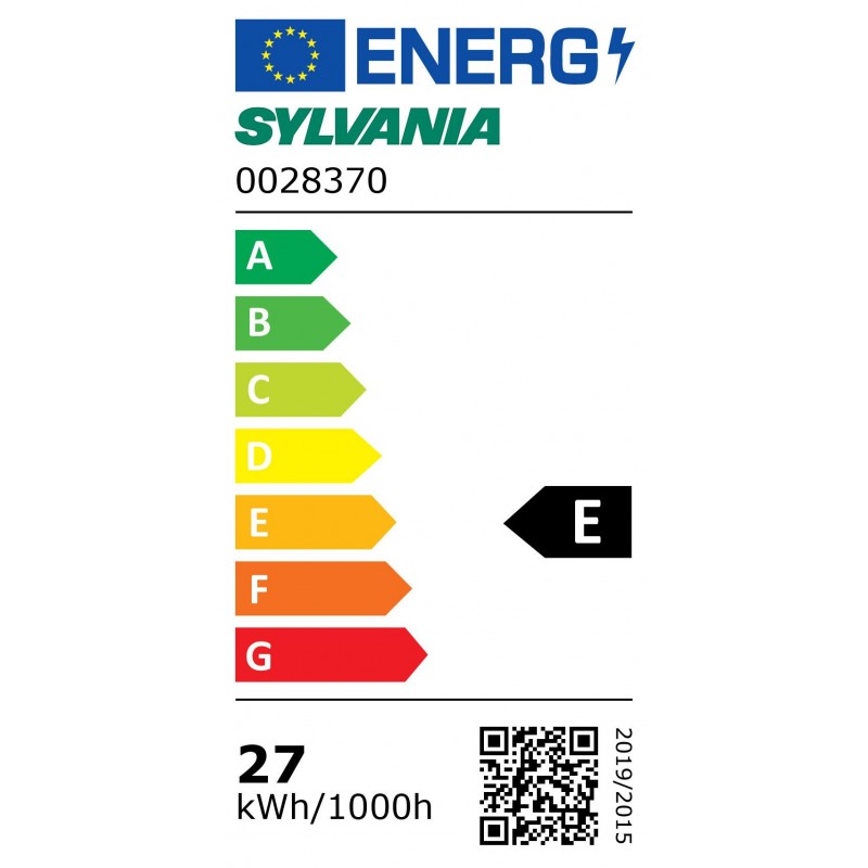 Classe énergétique ampoule SYLVANIA 0028370