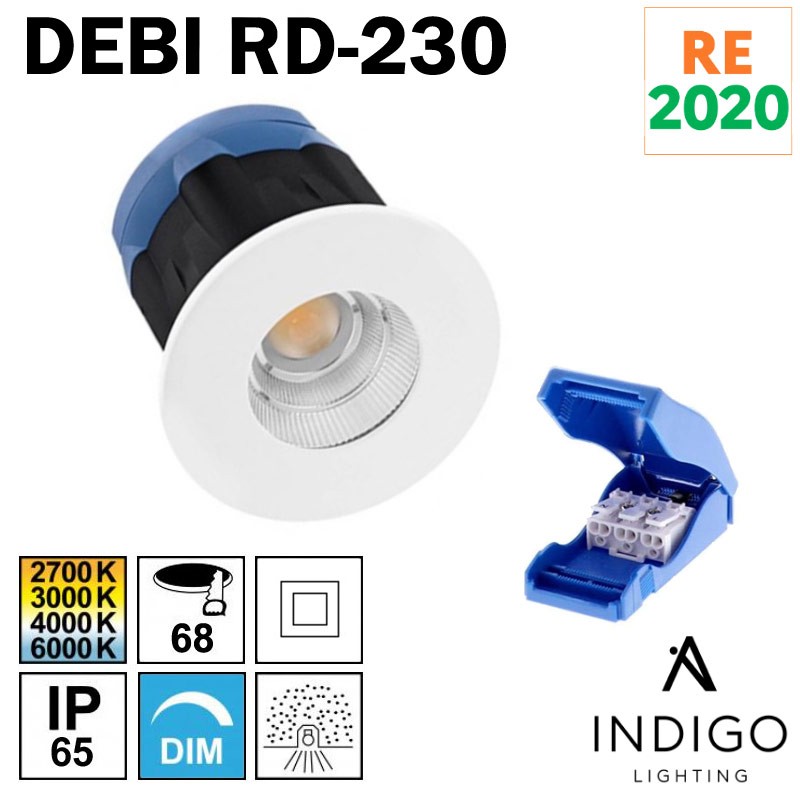 Spot LED encastré fixe INDIGO DEBI RD