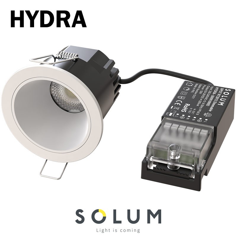 Spot et convertisseur SOLUM HYDRA BLANC
