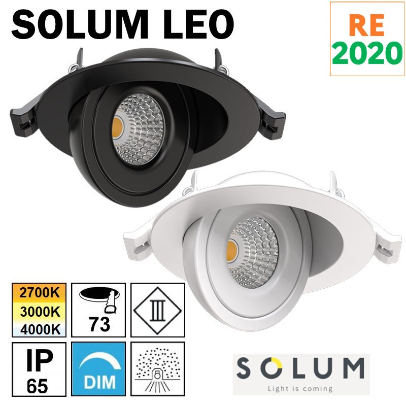 SOLUM LEO spot encastré orientable RE2020