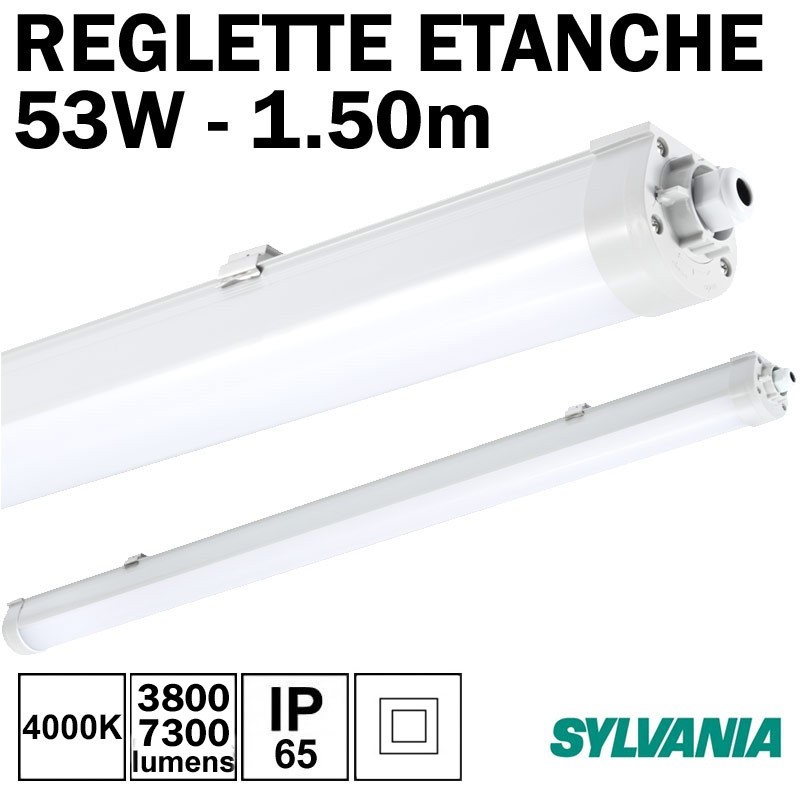 Réglette LED étanche 1.50m - SYLVANIA START Waterproof 53W