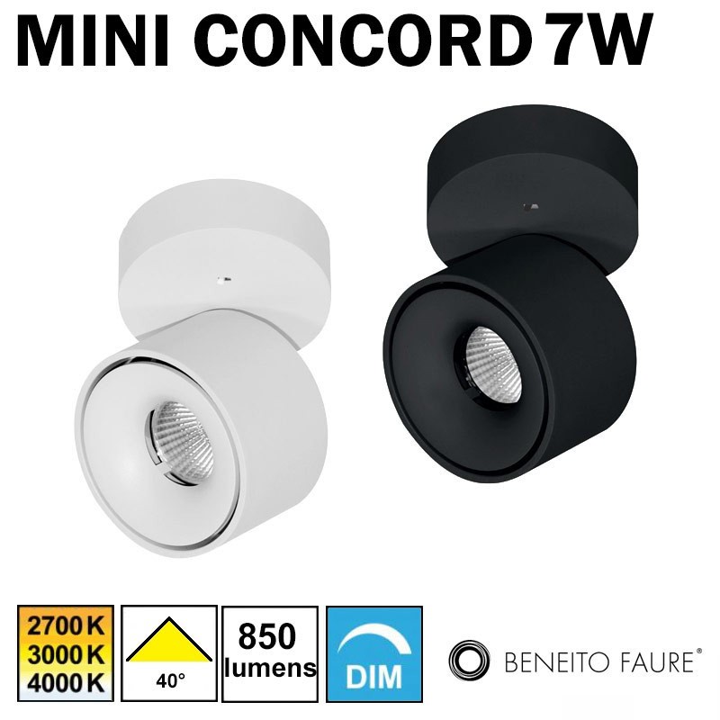 Plafonnier ou applique BENEITO MINI CONCORD 7W