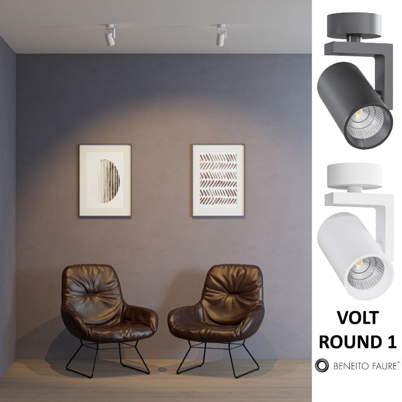 Eclairage salon - Spot BENEITO VOLT ROUND 1