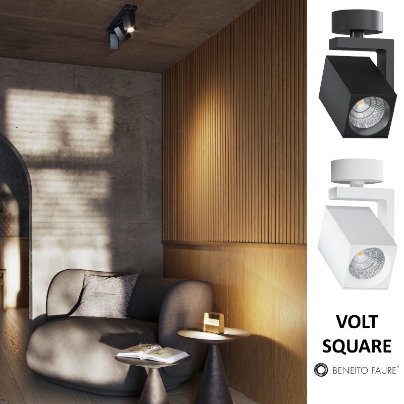 Eclairage salon - Spot BENEITO VOLT SQUARE LED