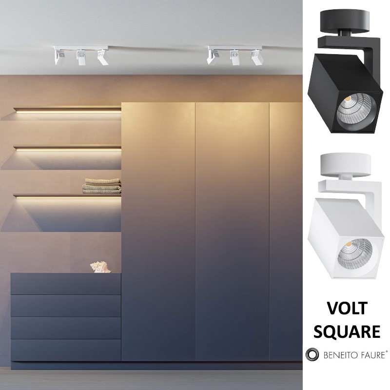 Eclairage dressing -  Spot BENEITO VOLT SQUARE LED
