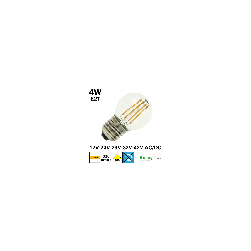 Ampoule sphérique 12V-24V-28V-32V-42V - BAILEY 145612