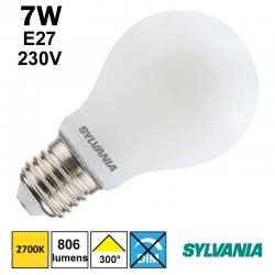 Ampoule satinée filament LED 7W E27 230V - SYLVANIA 0029337