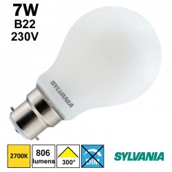 Ampoule satinée filament LED 7W B22 230V - SYLVANIA 0029336