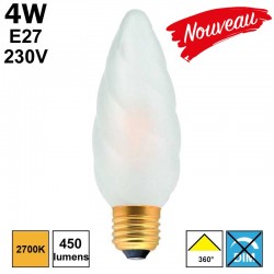 Ampoule flamme torsadée géante E27 - Girard Sudron 713196
