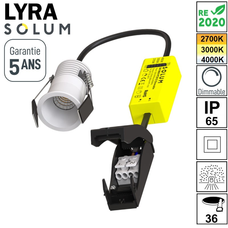 Câblage SOLUM LYRA blanc S0210490D