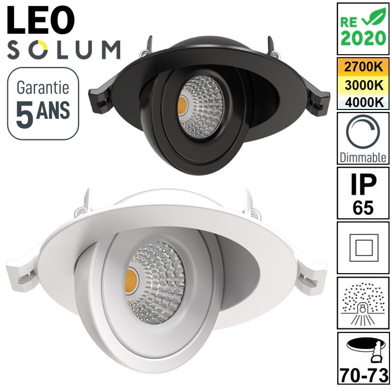 SOLUM LEO spot encastré orientable RE2020