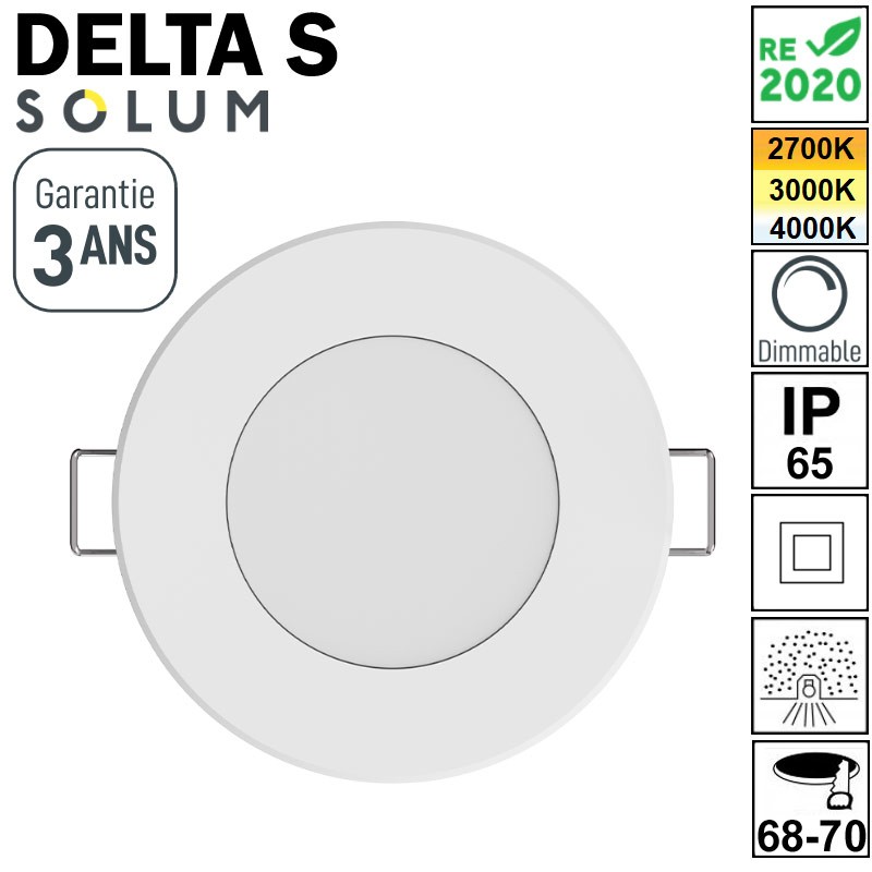 Spot SOLUM DELTA S - Diffuseur opaque