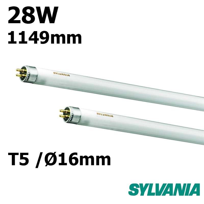 Tube Fluorescent Sylvania T5 8W - 30,5 Cm (30cm) - Lumière Du Jour 400 Lumens - Pour Éclairage Bureau, Garage