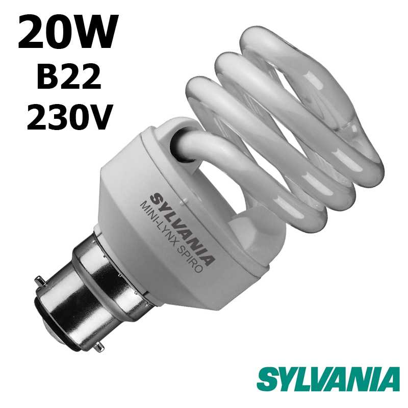 SYLVANIA SPIRALE 20W B22