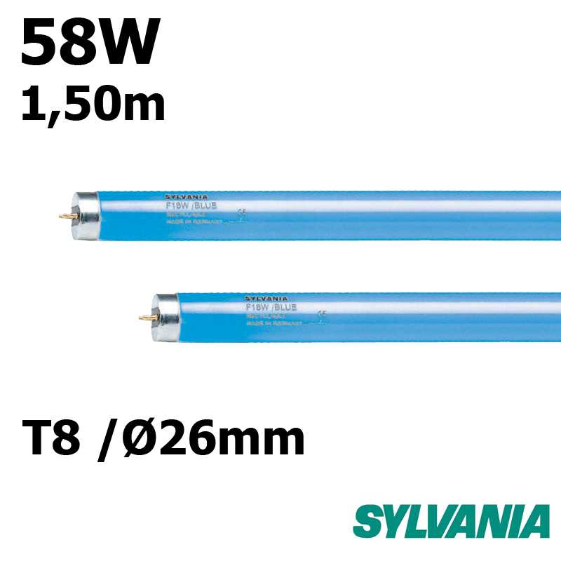 SYLVANIA 58W T8 BLEU