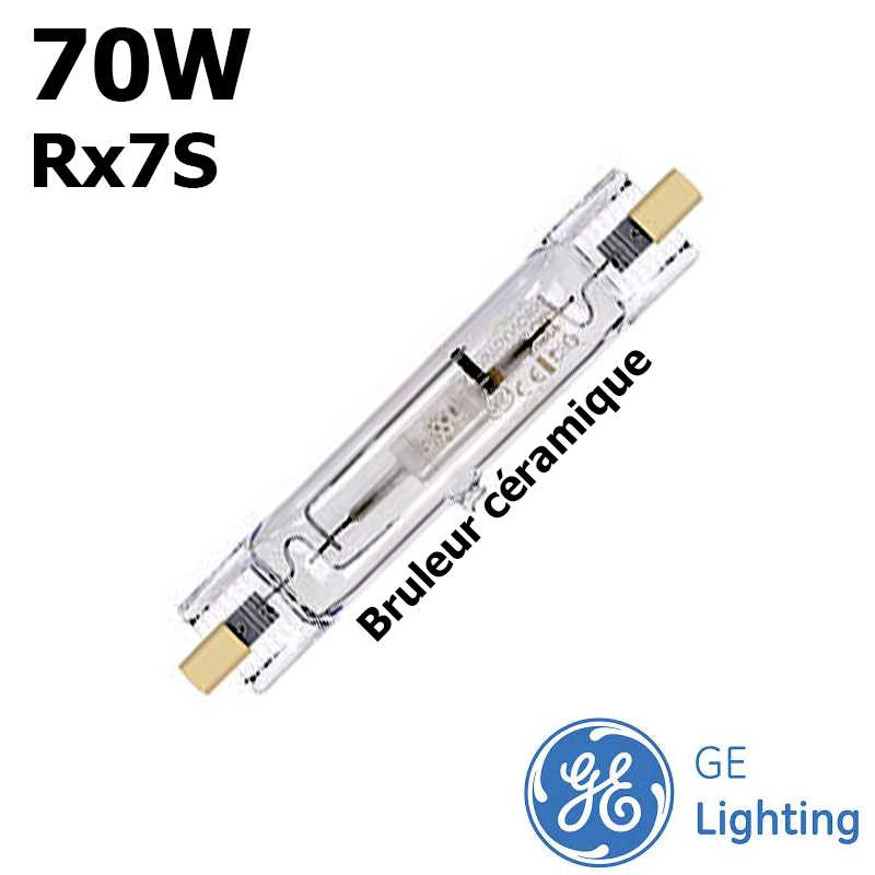 Lampe GE CMH70 WDL NDL Ampoule Iodure 70W Rx7s