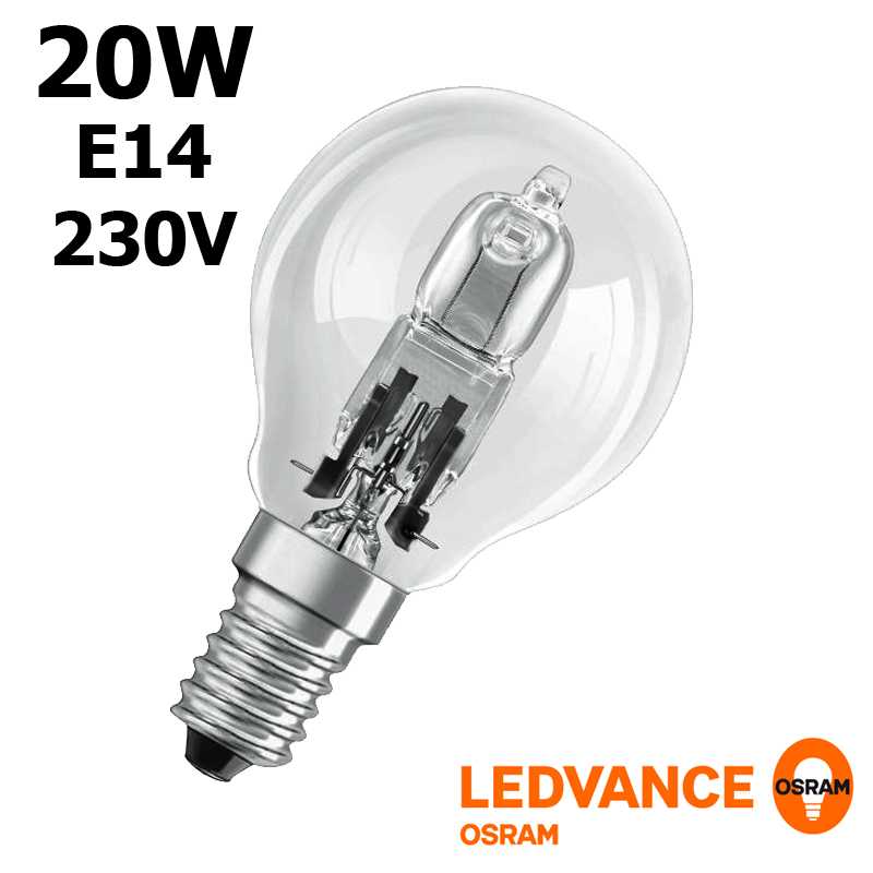 Sphérique Eco halogene 20W E14 230V RADIUM