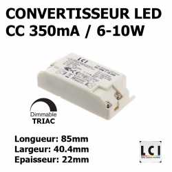 CONVERTISSEUR LED DIMMABLE 10W 350mA