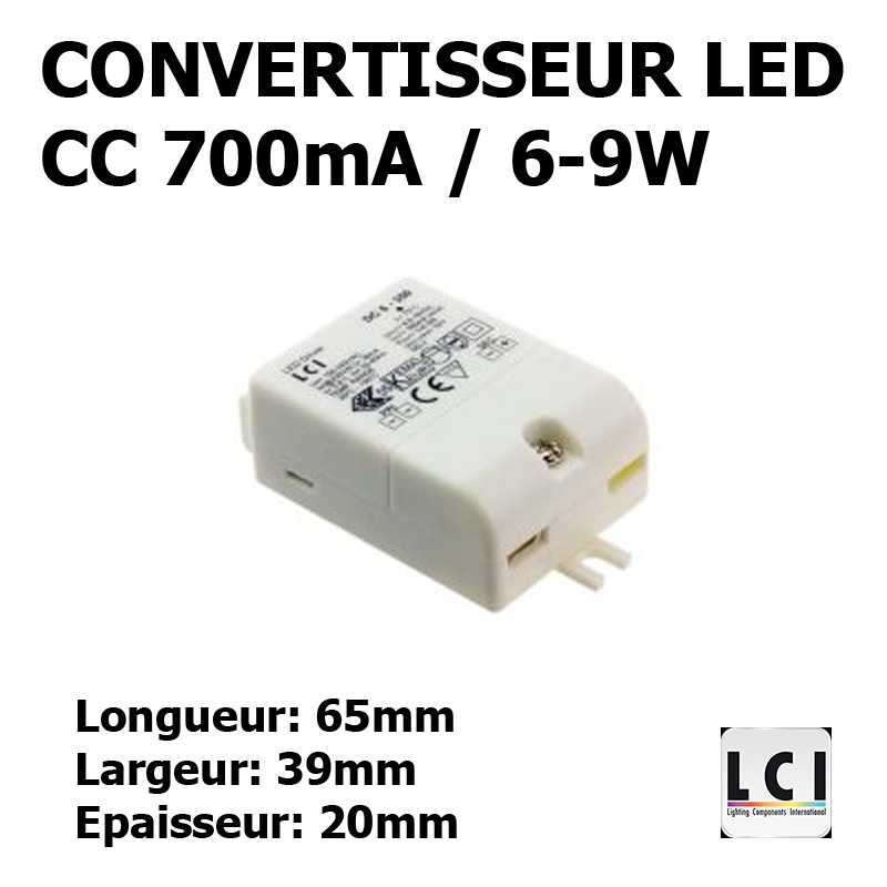CONVERTISSEUR LED 9W 700mA CONVERTISSEUR LED 9W 700mA