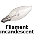 Ampoule flamme incandescente