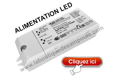 Alimentation pour ampole LED 12V