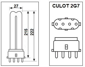 Lampe 2G7 11W