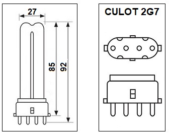 Lampe 2G7 5W