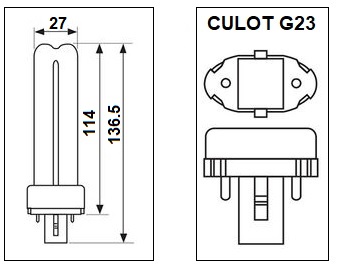 Lampe G23 7W