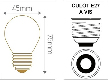 Lampe sphérique LED GIRARD SUDRON