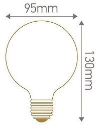 Dimensions ampoule globe D95 girard sudron