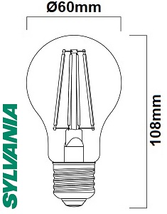 Ampoule E27 SYLVANIA ToLEDo Retro GLS
